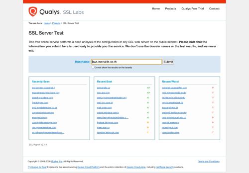 
                            12. SSL Server Test: aws.manulife.co.th (Powered by Qualys SSL Labs)
