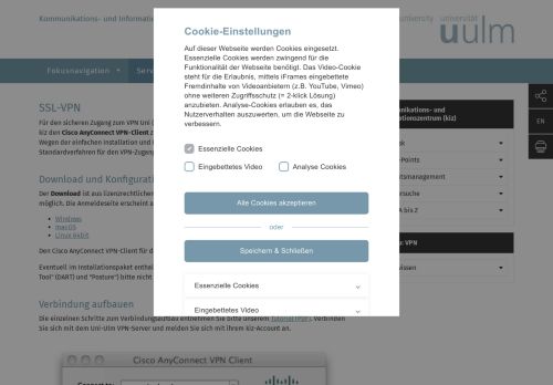 
                            5. SSL-VPN - Universität Ulm - Uni Ulm