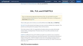 
                            6. SSL vs TLS vs STARTTLS | FastMail