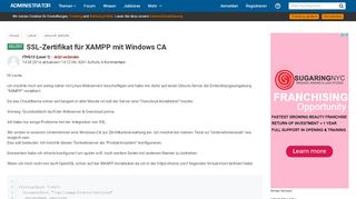 
                            11. SSL Zertifikat für XAMPP mit Windows CA - Administrator