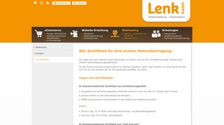 
                            5. SSL-Zertifikate - sichere Datenübertragung - Lenk GmbH