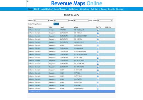 
                            5. SSLR | Revenue Maps Online - Land Records Bhoomi