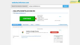 
                            10. sslvpn.romtelecom.ro at Website Informer. Visit Sslvpn Romtelecom.