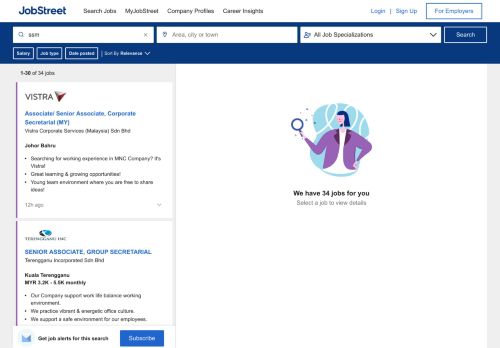 
                            11. Ssm Jobs in Malaysia, Job Vacancies | JobStreet.com.my