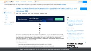 
                            10. SSMS and Active Directory Authentication doesn't work with Azure ...