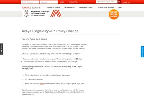 
                            10. SSO - Avaya Support - Help - Detail
