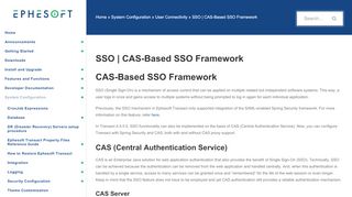 
                            10. SSO | CAS-Based SSO Framework | Ephesoft Docs