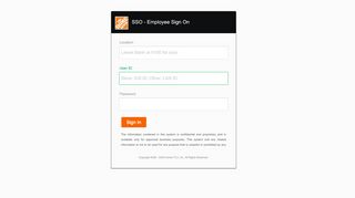 
                            2. SSO - Employee Sign On - Home Depot