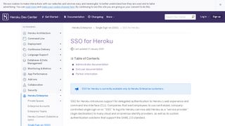 
                            11. SSO for Heroku | Heroku Dev Center