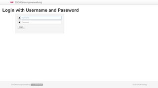 
                            2. SSO Kennungsverwaltung - Log In