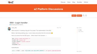 
                            5. SSO - Login handler - Developing with eZ Platform - eZ Community