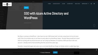 
                            10. SSO with Azure Active Directory and Wordpress | RazorSPoint