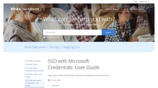 
                            12. SSO with Microsoft Credentials: User Guide – Wrike Help portal