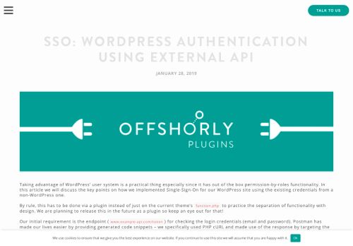
                            9. SSO: WordPress Authentication using External API | Offshorly - Offshorly