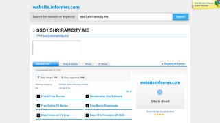 
                            4. sso1.shriramcity.me at Website Informer. Visit Sso 1 Shriramcity.