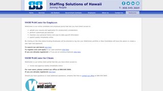 
                            13. SSOH WebCenter for Employees - Staffing Solutions of Hawaii ...