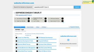 
                            6. sspwebcons2017.miur.it at WI. SSPWEB - Login - Website Informer