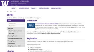 
                            12. SSRN eJournals & eLibraries - SSRN - Library Guides at University of ...