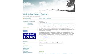 
                            6. SSS Log in | SSS Online Inquiry System