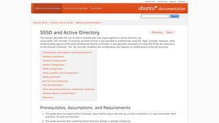 
                            6. SSSD and Active Directory - Ubuntu Documentation