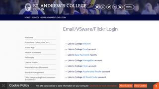 
                            11. St. Andrew's College Dublin - Email/VSware/Flickr Login