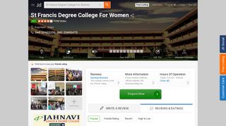 
                            11. St Francis Degree College For Women, Begumpet - Colleges in ...