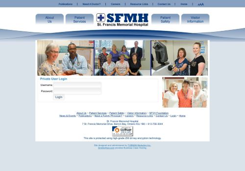 
                            2. St. Francis Memorial Hospital - Login