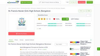 
                            12. ST. FRANCIS XAVIER GIRLS HIGH SCHOOL - BANGALORE Reviews ...