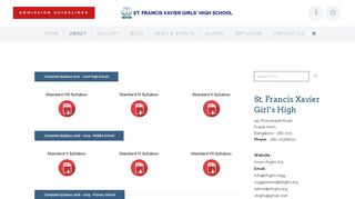 
                            5. St Francis Xavier Girls High School | Syllabus