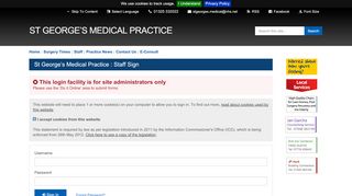 
                            7. St George's Medical Practice - Portal Login - GP Fusion