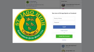 
                            10. St Jago Sports - See application for StJHS 6th Form here:... | Facebook