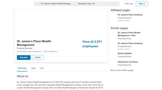 
                            6. St. James's Place Wealth Management | LinkedIn