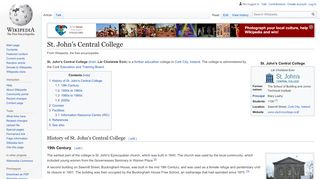 
                            12. St. John's Central College - Wikipedia