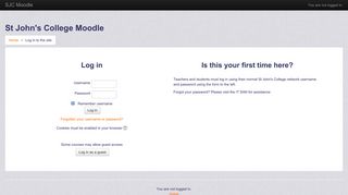 
                            1. St John's College Moodle