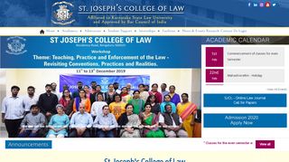 
                            10. St. Joseph's College of Law :: Bangalore