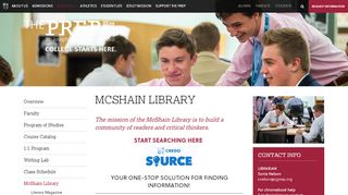 
                            8. St. Joseph's Preparatory School: McShain Library