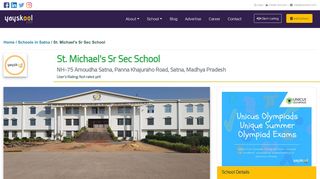 
                            10. St. Michael's Sr Sec School, NH-75 Amoudha Satna, Satna, Madhya ...