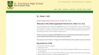 
                            5. St. Peter's KG | St. Stanislaus High School