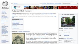 
                            4. St. Ursula-Schule Hannover – Wikipedia