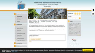 
                            11. Staatliche Berufsbildende Schule in Altenburg - Bewerbung für ...