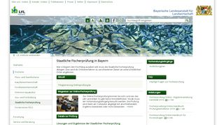 
                            11. Staatliche Fischerprüfung Bayern - Institut für Fischerei - LfL