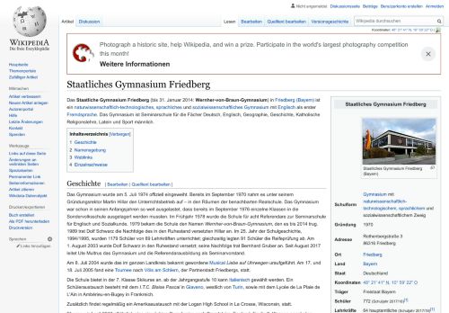 
                            6. Staatliches Gymnasium Friedberg – Wikipedia