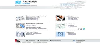 
                            7. Staatsanzeiger eServices - Staatsanzeiger eVergabeplattform (SOL ...