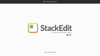 
                            7. StackEdit – In-browser Markdown editor