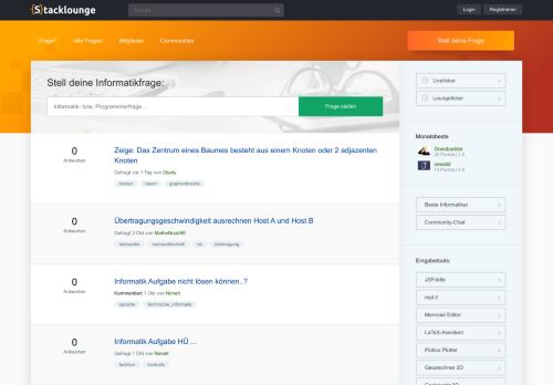 
                            8. Stacklounge - Wir helfen dir in Informatik!