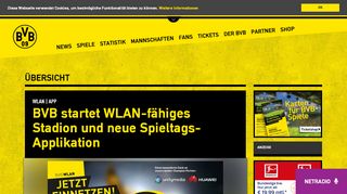 
                            3. Stadion-WLAN und Feiertags-Modus App | bvb.de