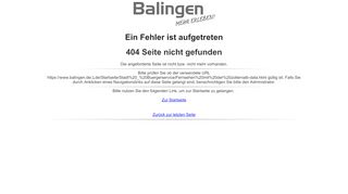 
                            3. Stadt Balingen - Fernsehen mit der zollernalb-data