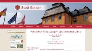 
                            13. Stadt Gedern - Kurzinfo: VR Bank Main-Kinzig-Büdingen eG ...
