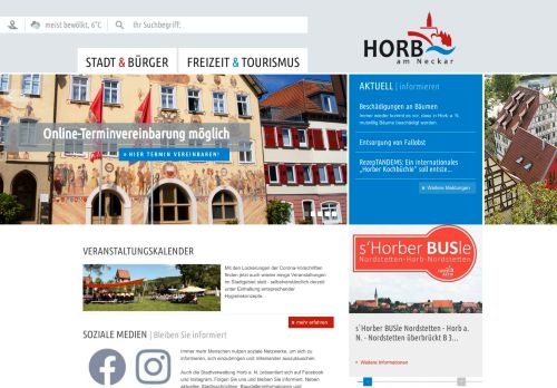 
                            1. Stadt Horb - Informationen für unterwegs | Willkommen