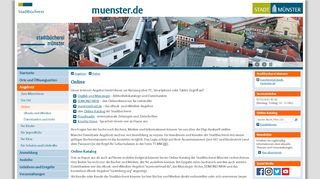 
                            10. Stadt Münster: Stadtbücherei - Online